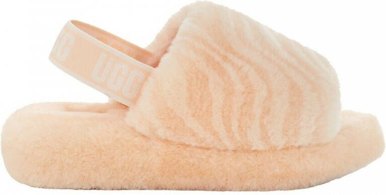 Ugg Fluff Yeah Wavy Sandals Beige Dames