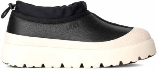 Ugg Waterdichte Suède Laarzen met Elastische Veters Black Heren