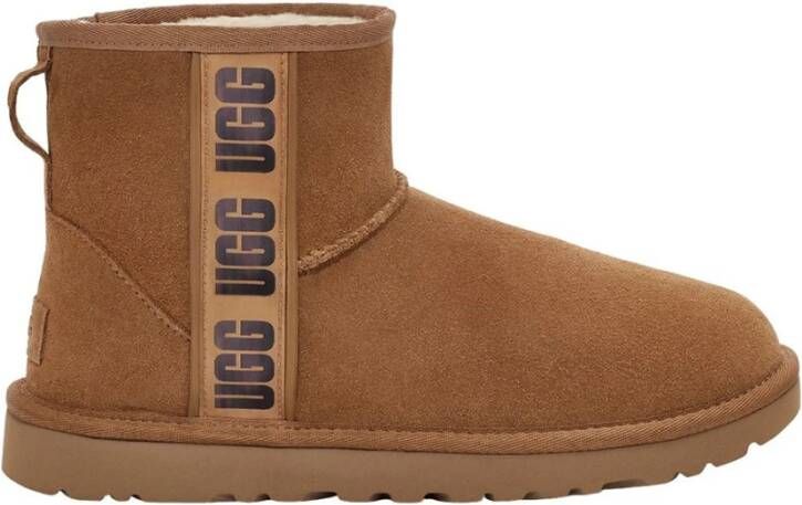 Ugg Klassieke Logo II Kastanjebruine Suède Laars Brown Dames