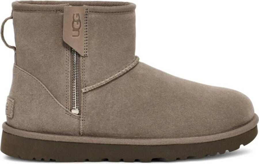 Ugg Classic Mini Bailey-laars met rits in Smoke Plume