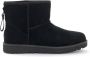 UGG Vachtlaarzen Dames W Classic Mini Logo Zip Maat: 36 Materiaal: Suède Kleur: Zwart - Thumbnail 2