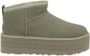 UGG Vachtlaarzen Dames W Classic Ultra Mini Platform Maat: 42 Materiaal: Suède Kleur: Groen - Thumbnail 1