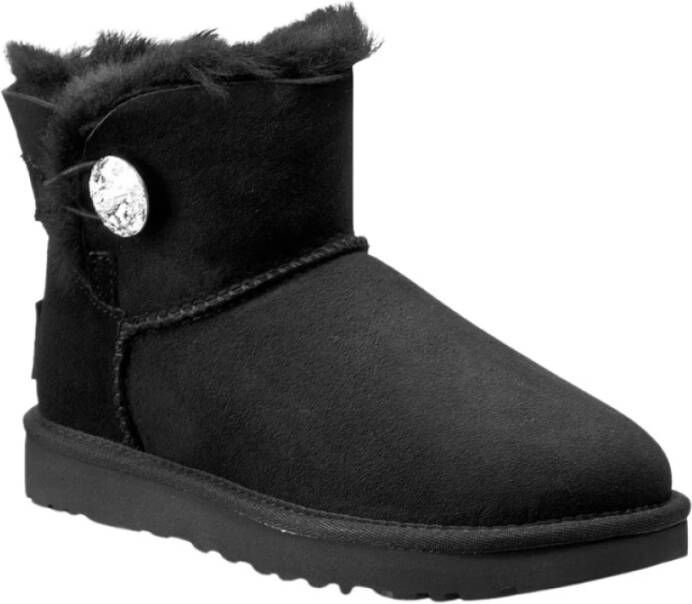 Ugg Mini bailey button bling 10165 blk black Zwart