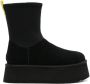 Ugg Zwarte Classic Dipper Flatform Laarzen Zwart Dames - Thumbnail 1