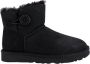 Ugg Zwarte Enkellaarzen met Nepbont Black Dames - Thumbnail 1