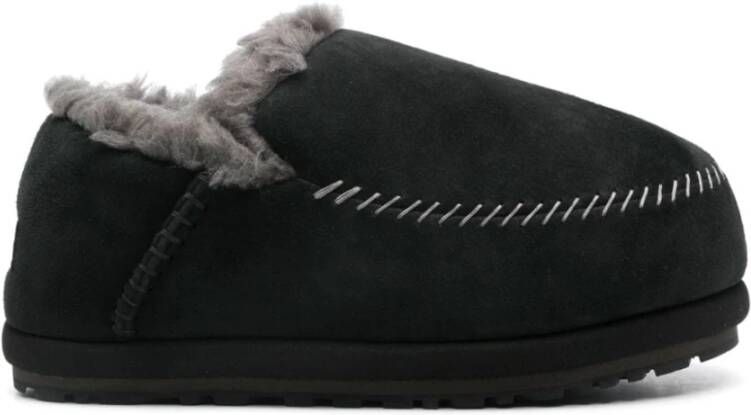 Ugg Zwarte Instap Sandalen met Faux-Fur Voering Black Heren