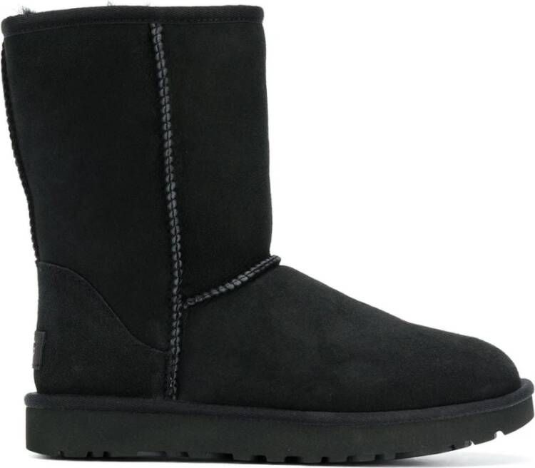 Ugg Zwarte Gesloten Schoenen Klassieke Korte Laars Black Dames