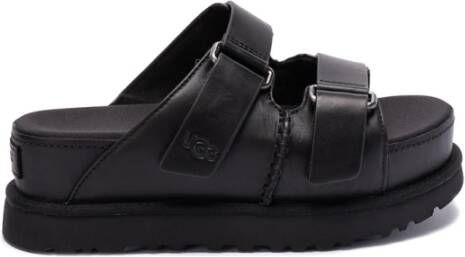 Ugg Zwarte platte schoenen Goldenstar Hi Slide Black Dames