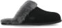 Ugg Zwarte Leren Pantoffels Ronde Neus Black Dames - Thumbnail 5