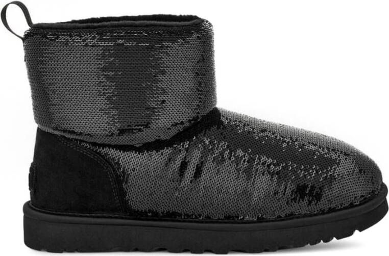 Ugg Zwarte Mini Mirror Enkellaarsjes Black Dames