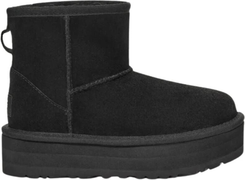 Ugg Zwarte platte schoenen met plateau Black Dames