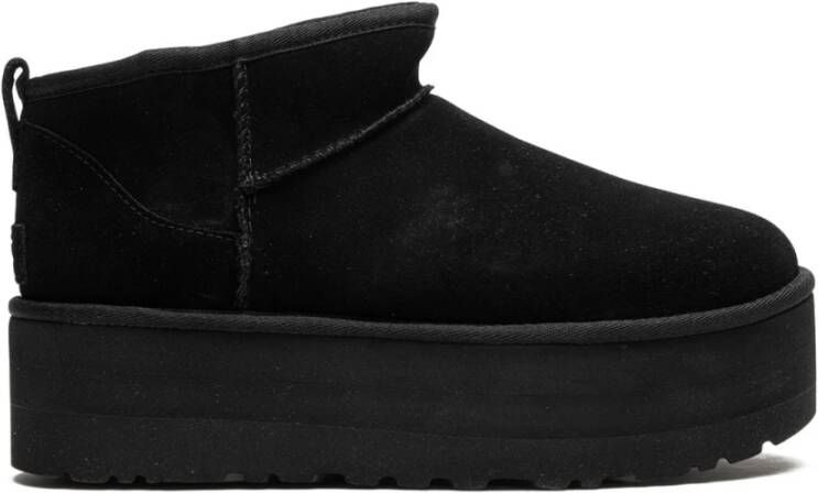 Ugg Zwarte Suède Instap Enkellaarzen Black Dames