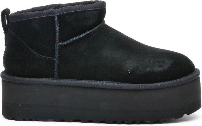 Ugg Zwarte Suède Platformlaars Black Heren