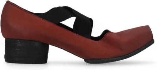 UMA Wang Bordeaux Lederen Pumps Red Dames