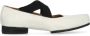 UMA Wang Ivory Leren Ballet Flats met Elastische Banden Beige Dames - Thumbnail 1