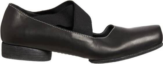 UMA Wang Leren Ballerina Schoenen Black Dames