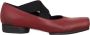 UMA Wang Leren Ballerina Schoenen Red Dames - Thumbnail 1