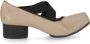 UMA Wang Roze Leren Balletschoenen met Hak Beige Dames - Thumbnail 1