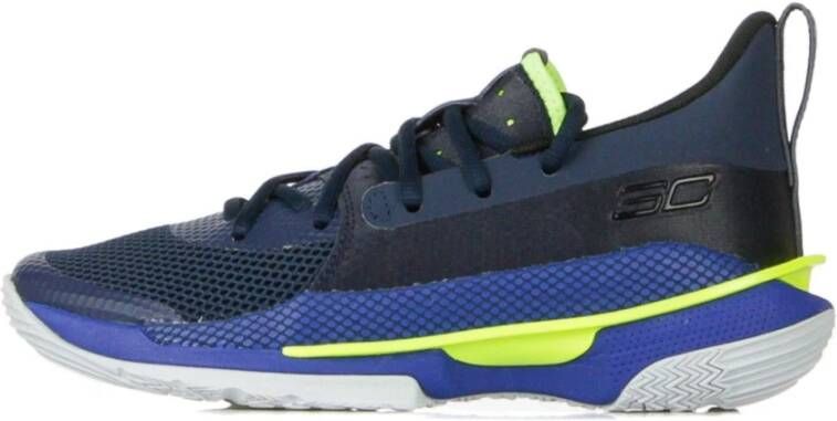 Under Armour Blauwe Curry 7 Lage Schoenen Blue Heren