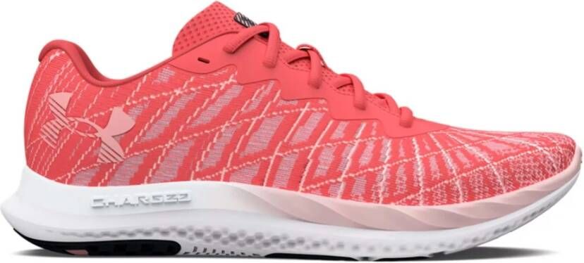 Under Armour Dameshardloopschoenen Charged Breeze 2 Venom Rood Beta Roze Fizz 37.5