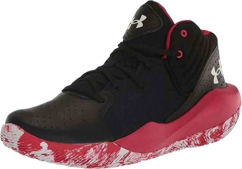 Under Armour Unisex basketbalschoenen Jet '21 Zwart Rood Wit 45.5