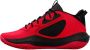 Under Armour Basketbalschoenen Grade School Lockdown 6 Rood Zwart Wit 35.5 - Thumbnail 1