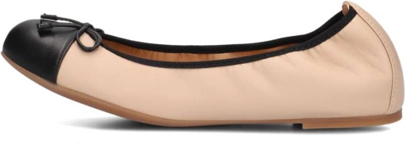 Unisa Beige Ballerina's met Strik Beige Dames