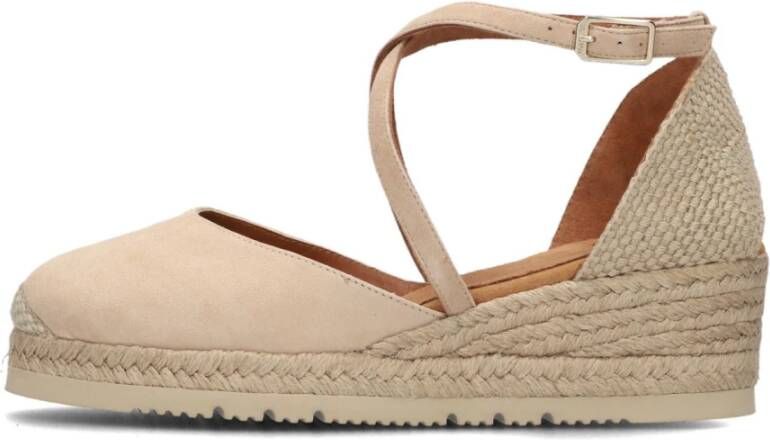 Unisa Beige Espadrille Sandal Caude Beige Dames