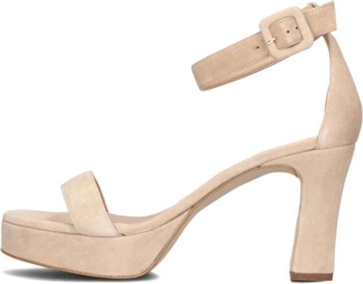 Unisa Beige Retro Sandal Olice Beige Dames