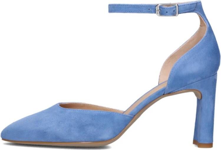 Unisa Blauwe Elegante Pumps met Enkelbandje Blue Dames