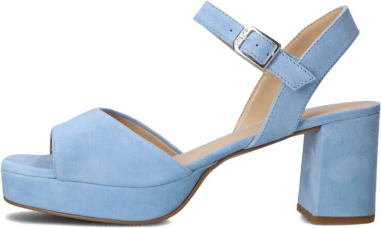 Unisa Blauwe Sandalen met Blokhak Blue Dames