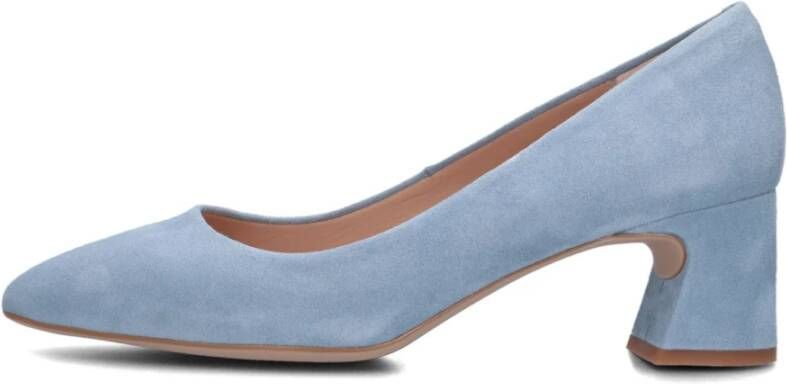 Unisa Blauwe Suède Klassieke Pumps Blue Dames