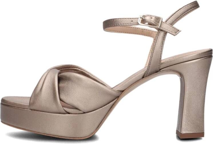 Unisa Bronze Platform Sandal Onoa Brown Dames