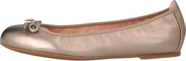 Unisa Bronzen Metallic Ballerina Schoenen Brown Dames