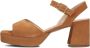 UNISA Sandalen Dames Ney Maat: 37 Materiaal: Suède Kleur: Cognac - Thumbnail 2