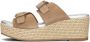 Unisa Elegante Plateau Slipper Beige Dames - Thumbnail 2