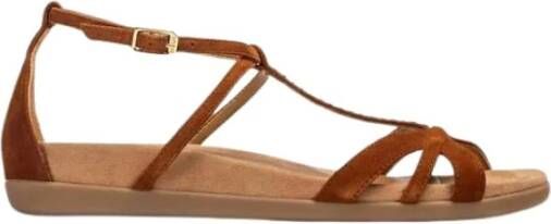 Unisa Flat Sandals Brown Dames