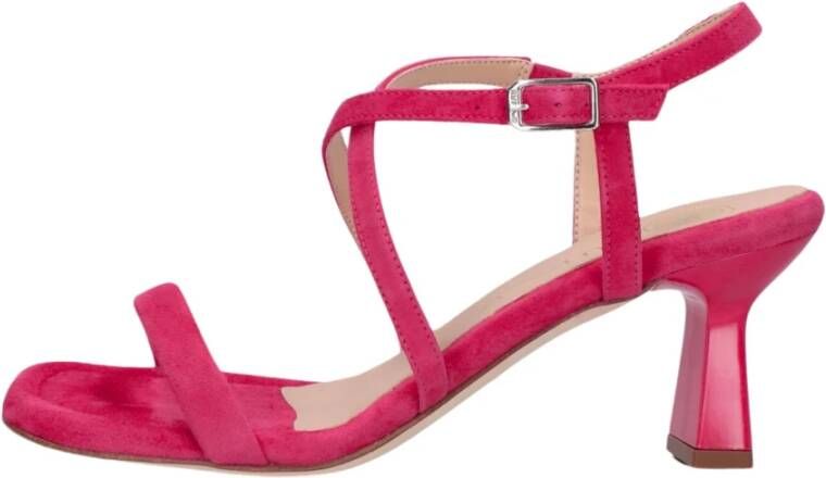 Unisa Fuchsia Pink Kitten Heel Sandal Mancil Pink Dames