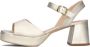 UNISA Sandalen Dames Ney Maat: 37 Materiaal: Leer Kleur: Goud - Thumbnail 2