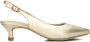 Unisa Sandalen Dames Damesschoenen Leer Blokhak hoogte 5 cm Jamal met Goud - Thumbnail 2