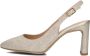 UNISA Slingbacks Dames Winna Maat: 38 5 Materiaal: Textiel Kleur: Goud - Thumbnail 2