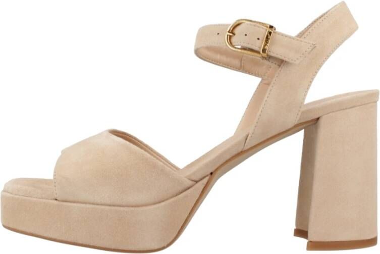 Unisa High Heel Sandals Beige Dames