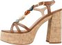 Unisa High Heel Sandals Brown Dames - Thumbnail 1