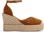 Unisa Kameel Suède Jurk Espadrilles met Hennepzool Brown Dames - Thumbnail 1