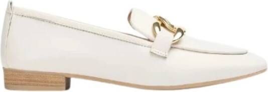 Unisa Klassieke Leren Loafers Beige Dames