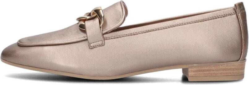 Unisa Metallic Loafer met Gouden Accent Yellow Dames