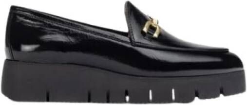 Unisa Metallic Mocassins met SuperLight Technologie Black Dames