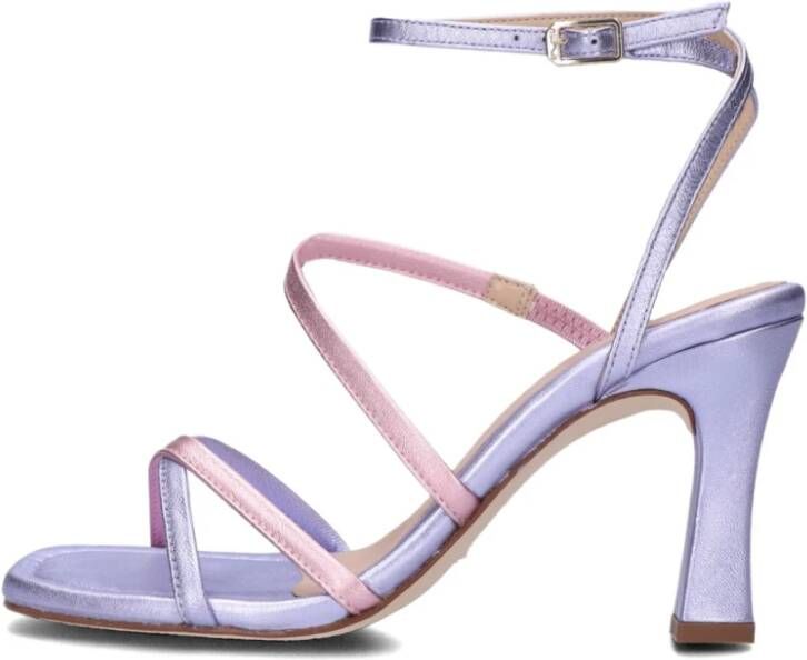 Unisa Metallic Paarse Sandaal Sissi Purple Dames