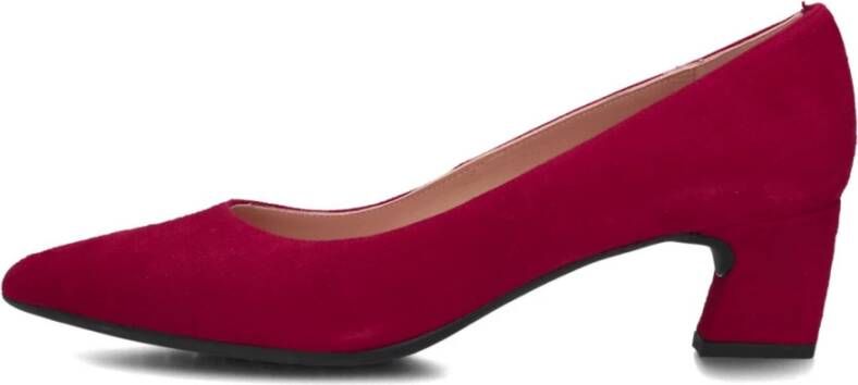 Unisa Rode Suède Hakken Pumps Red Dames