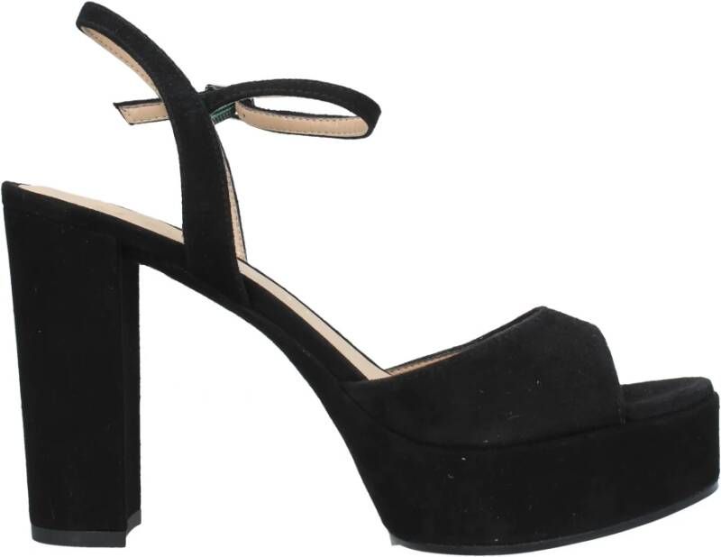 Unisa Sandalen Zwart Black Dames